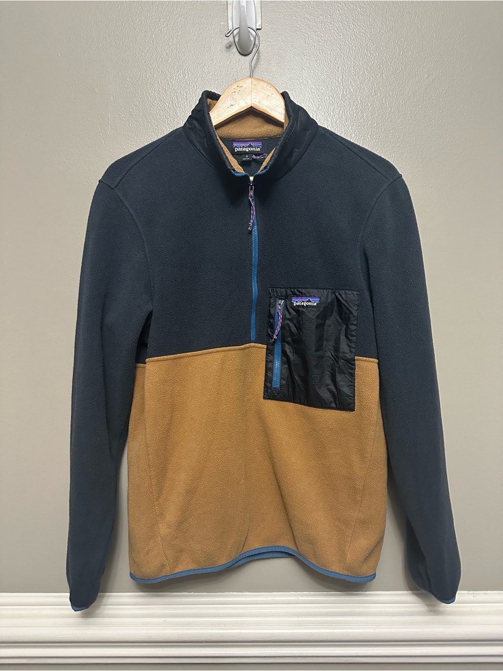 Men’s Patagonia Microdini fleece jacket Sz S